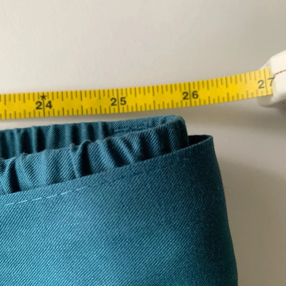 Old Navy High Waist Wide Leg Fabric Belt Tie Soft Teal Ocean Storm Pants Size 4X - Picture 3 of 8